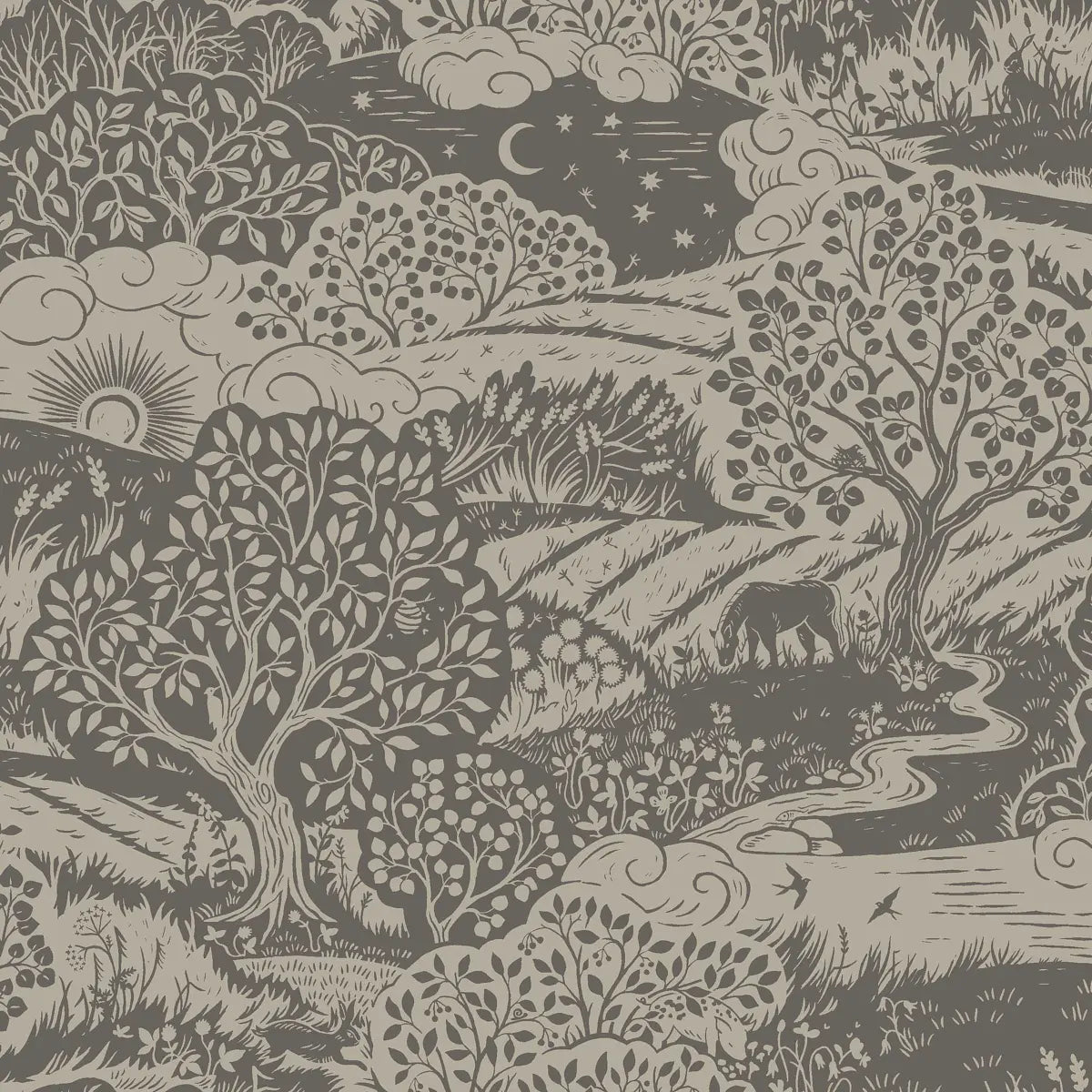 Solängen Wallpaper - Charcoal