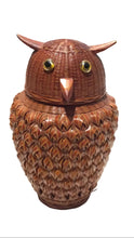 Load image into Gallery viewer, vintage woven owl basket