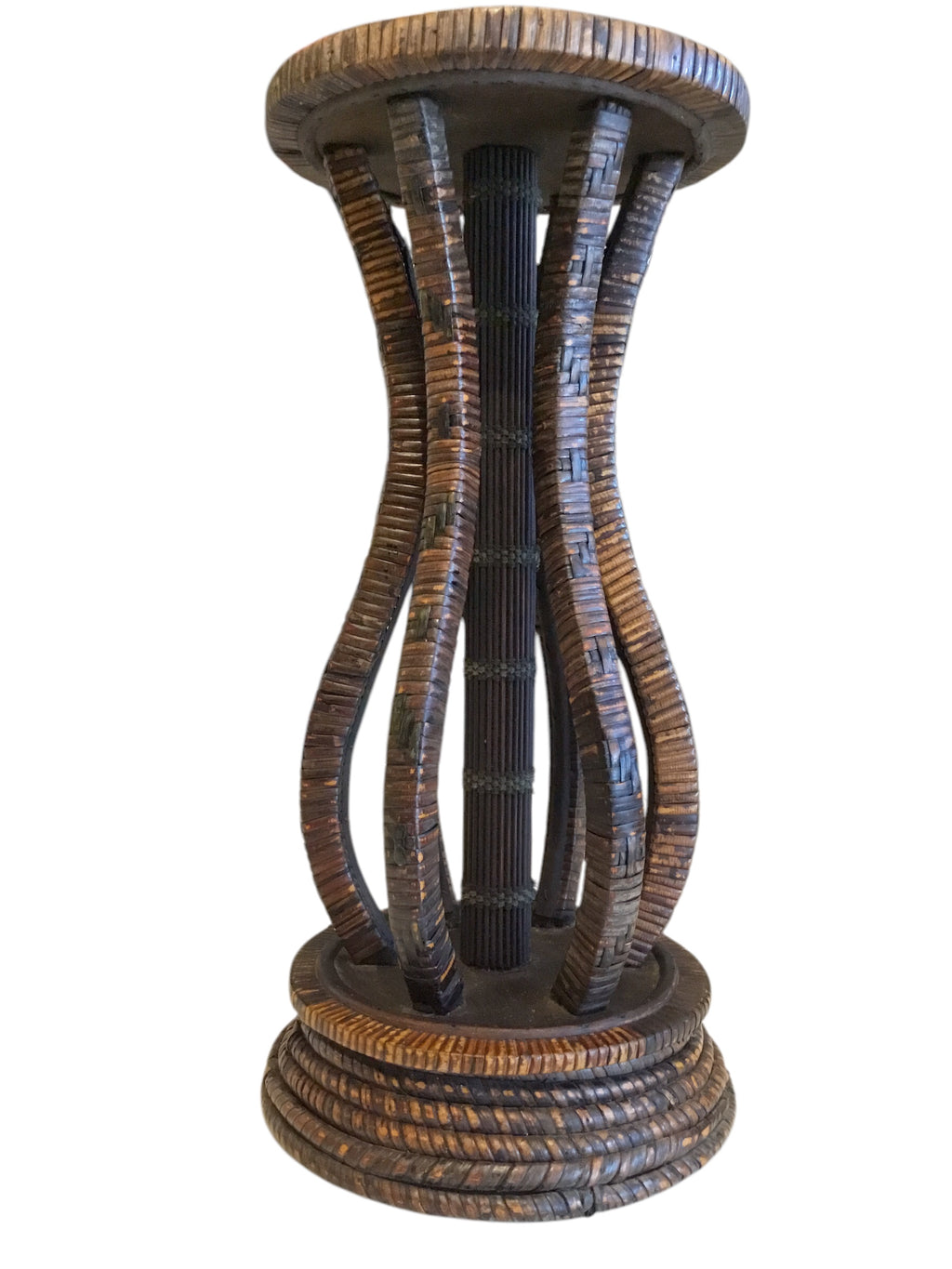 vintage rattan drink table