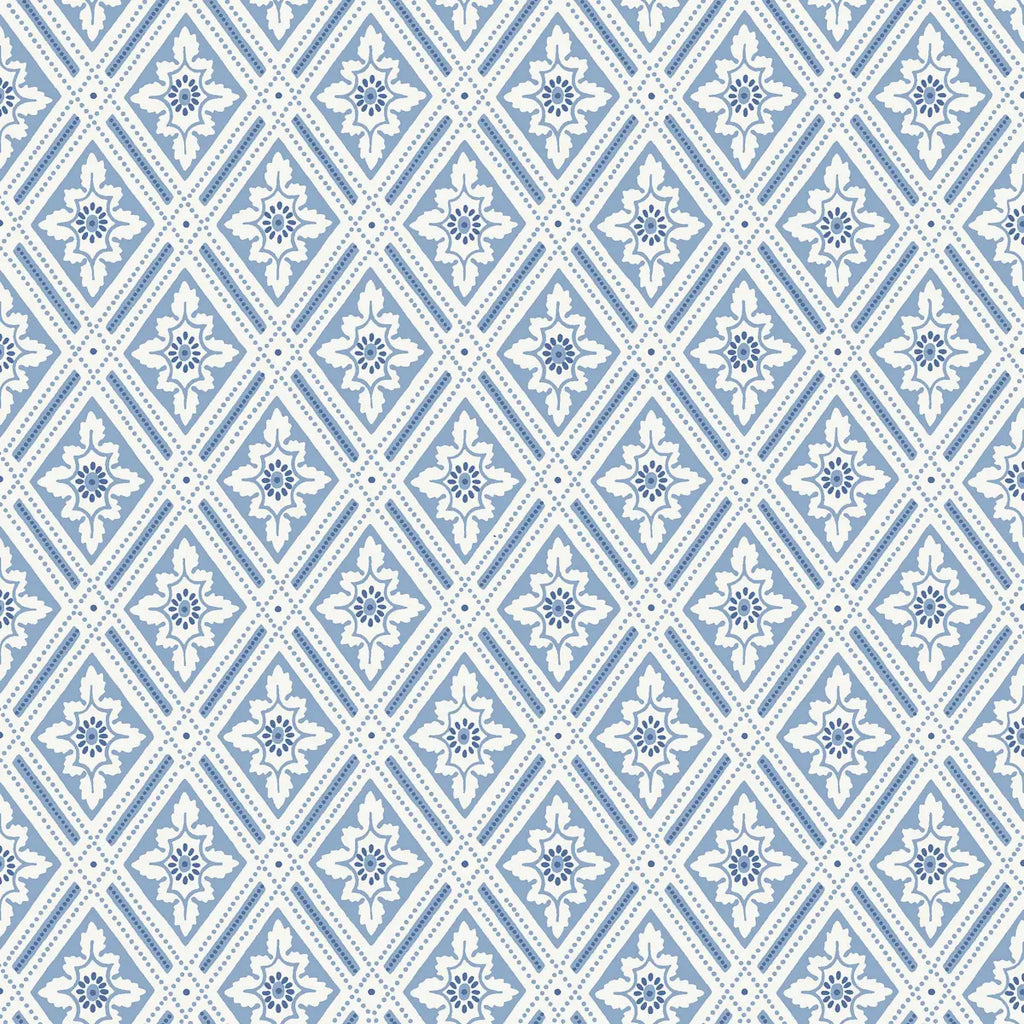 Ester Wallpaper - Blue And White