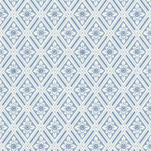 Load image into Gallery viewer, Ester Wallpaper - Blue And White