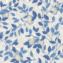 Load image into Gallery viewer, Citronträd Wallpaper - Taupe And Blue