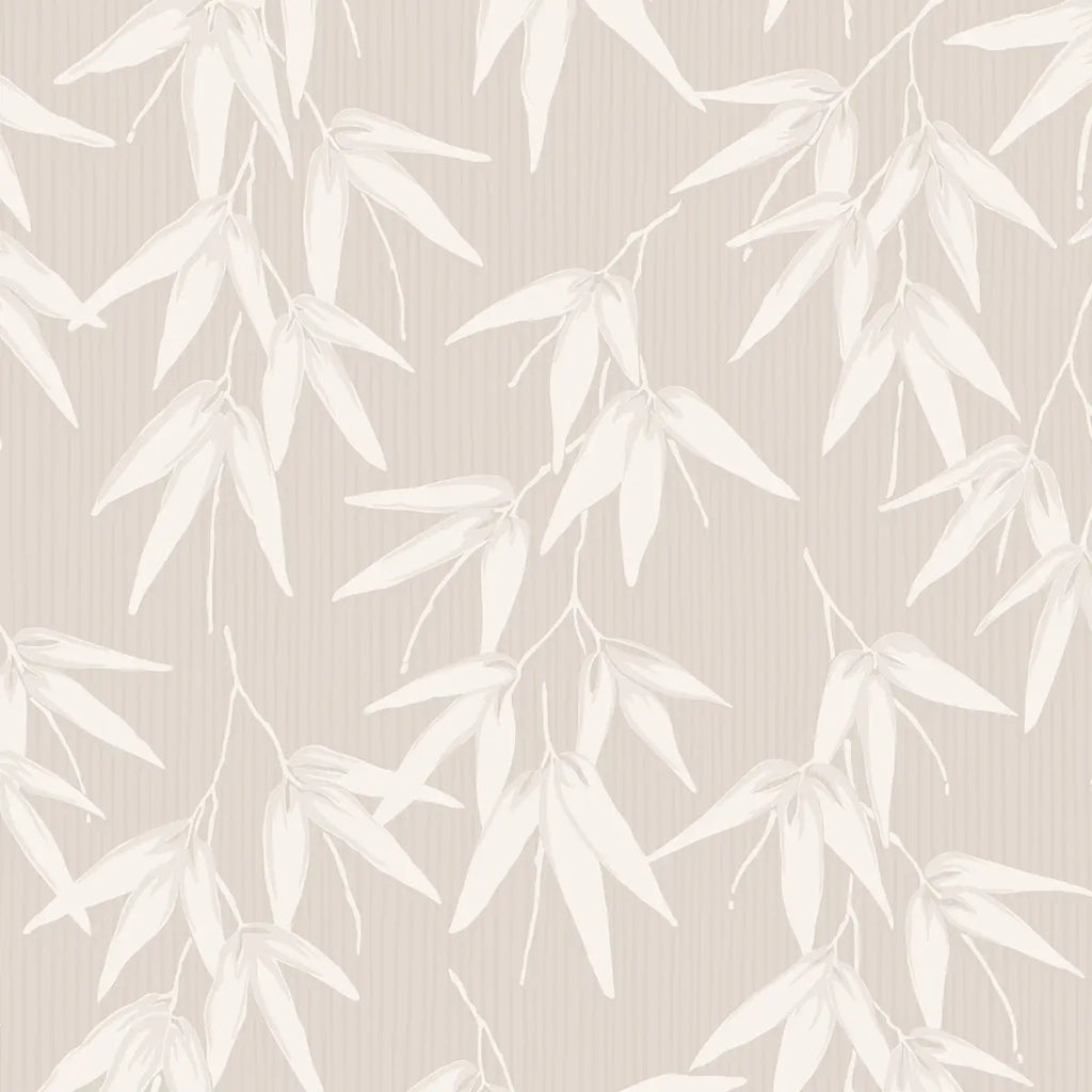 Bamboo Garden Wallpaper - Stone Shimmer