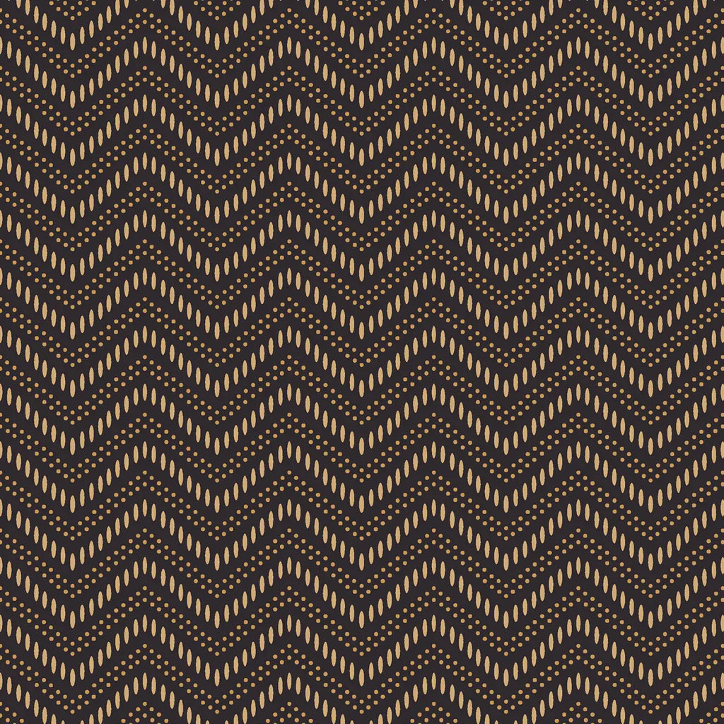 Chevron Dots Wallpaper - Brown And Gold