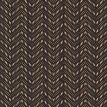 Load image into Gallery viewer, Chevron Dots Wallpaper - Brown And Gold