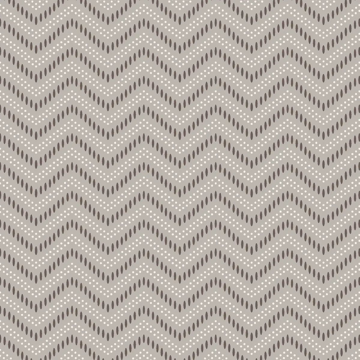 Chevron Dots Wallpaper - Silver