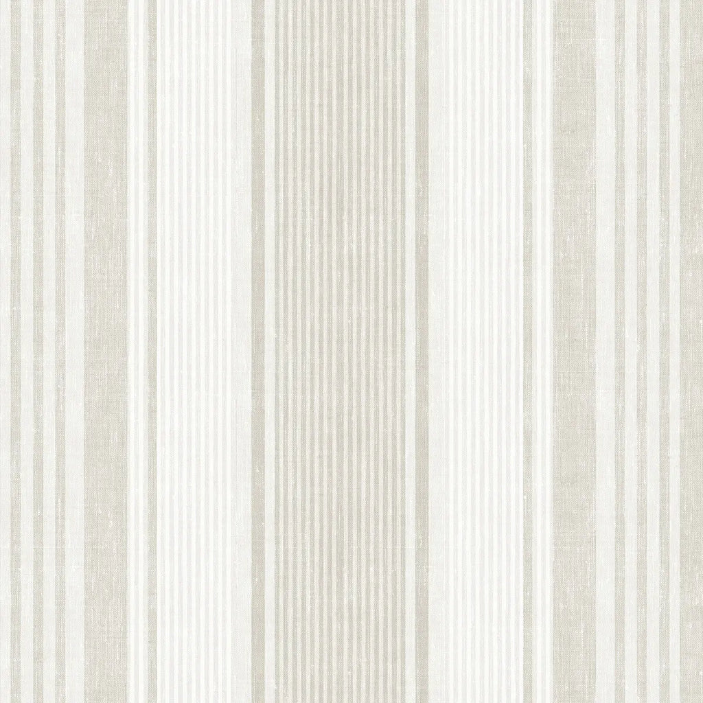 Linen Stripe By Boråstapeter Wallpaper - Natural