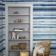 Load image into Gallery viewer, Habotai Stripe Wallpaper in an interior setting