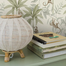 Load image into Gallery viewer, Jungle Friends Wallpaper in an interior setting