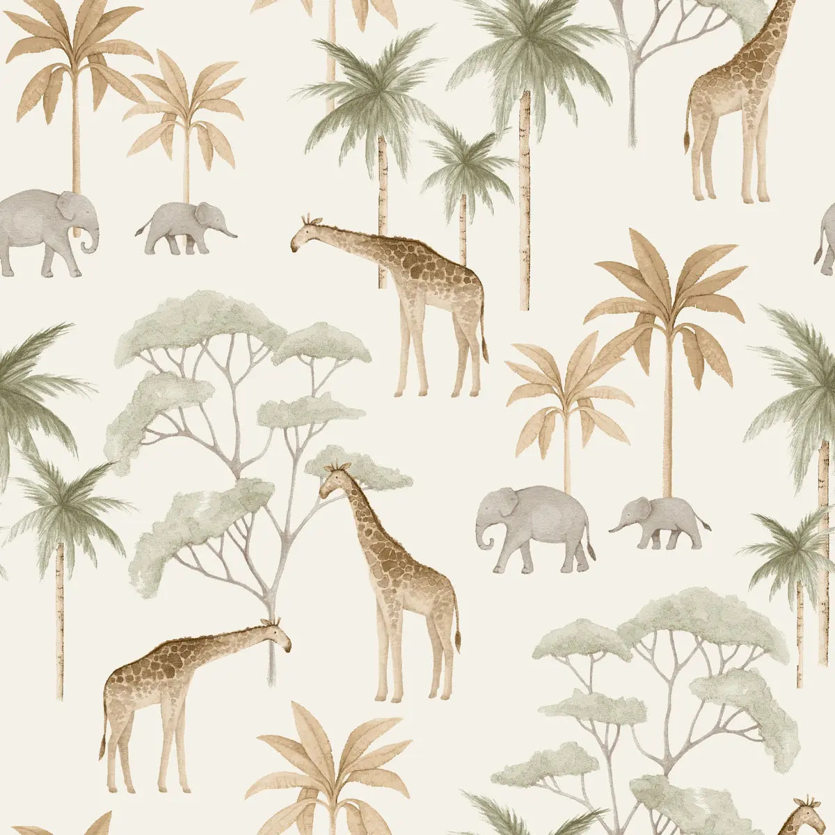 Savannah Wallpaper in an interior setting