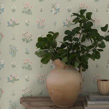 Load image into Gallery viewer, Ängsflora Wallpaper in an interior setting