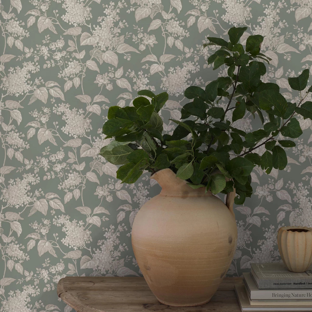 Syren Wallpaper in an interior setting