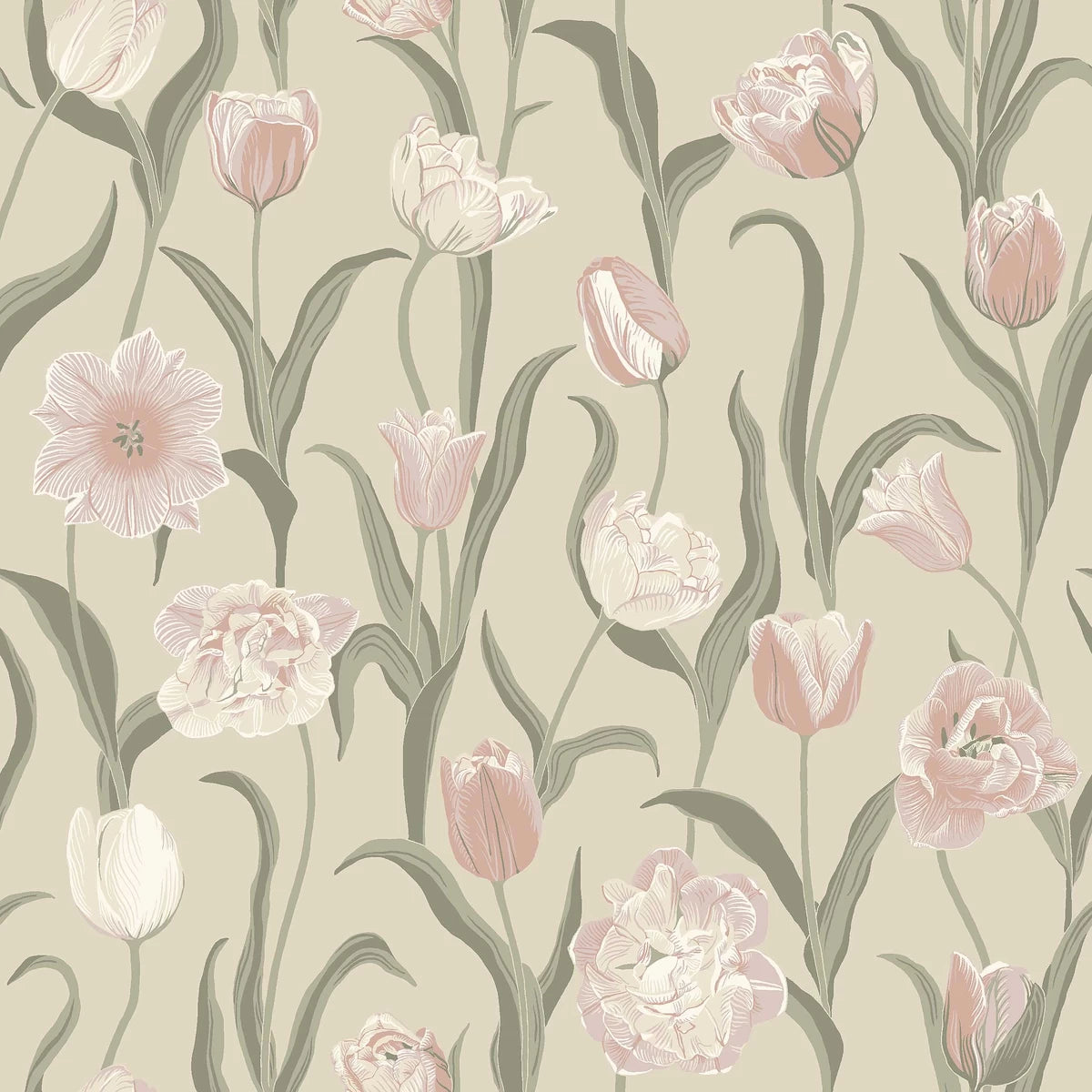 La Belle Epoque Wallpaper - Blush