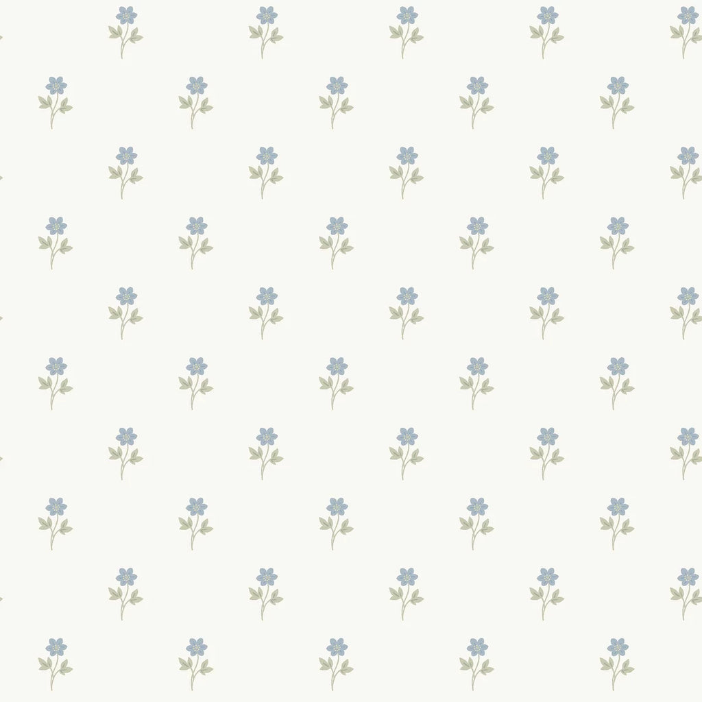 Anemone By Boråstapeter Wallpaper - Blue