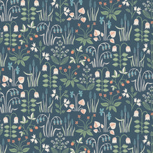 Load image into Gallery viewer, Strawberry Field Wallpaper - Navy