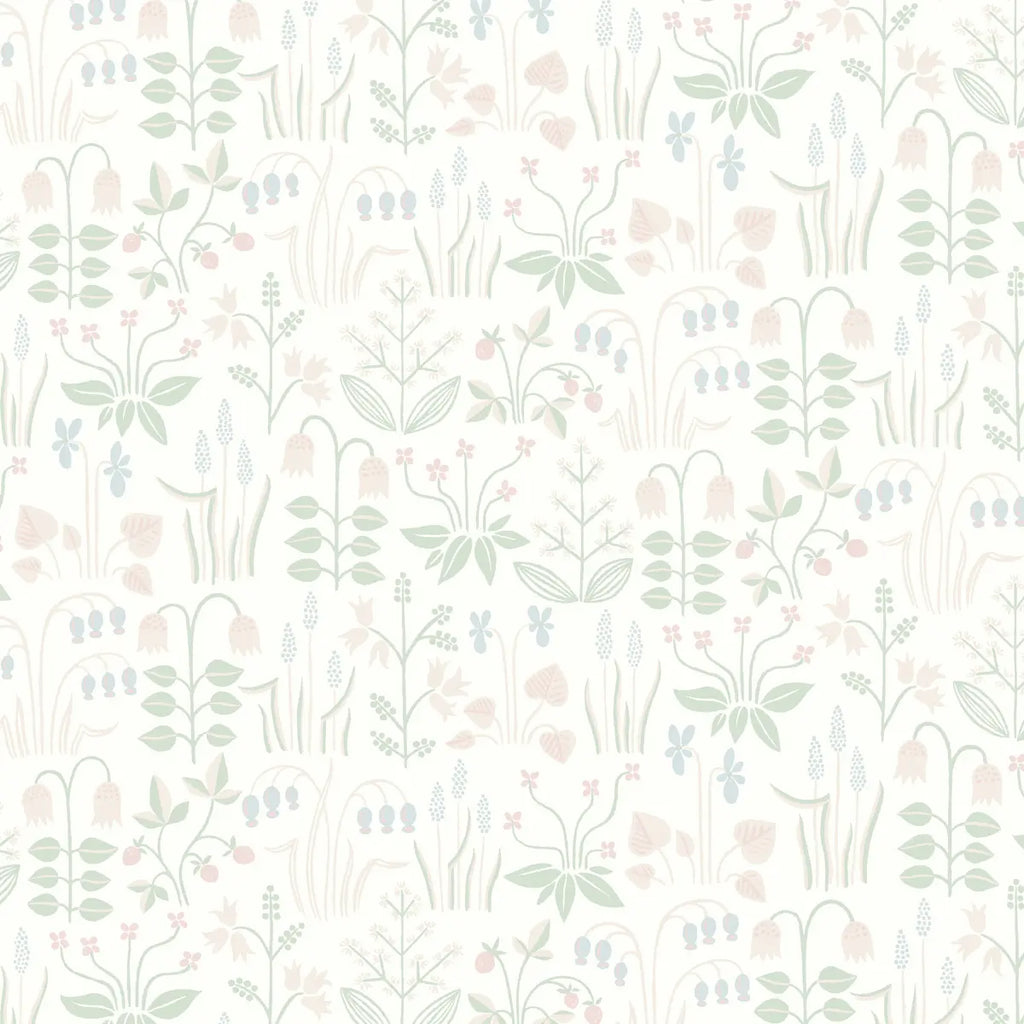 Strawberry Field Wallpaper - Ivory