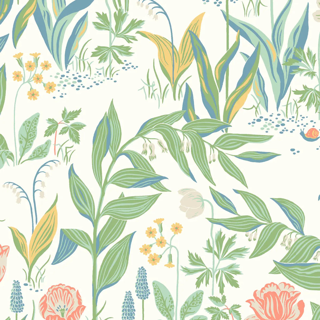 Spring Garden Wallpaper - Ivory Multi