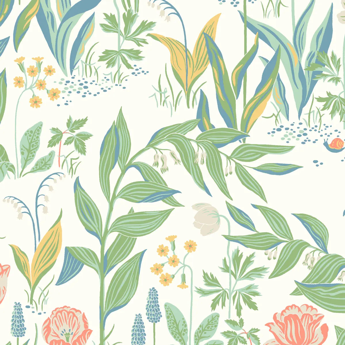 Spring Garden Wallpaper - Ivory Multi