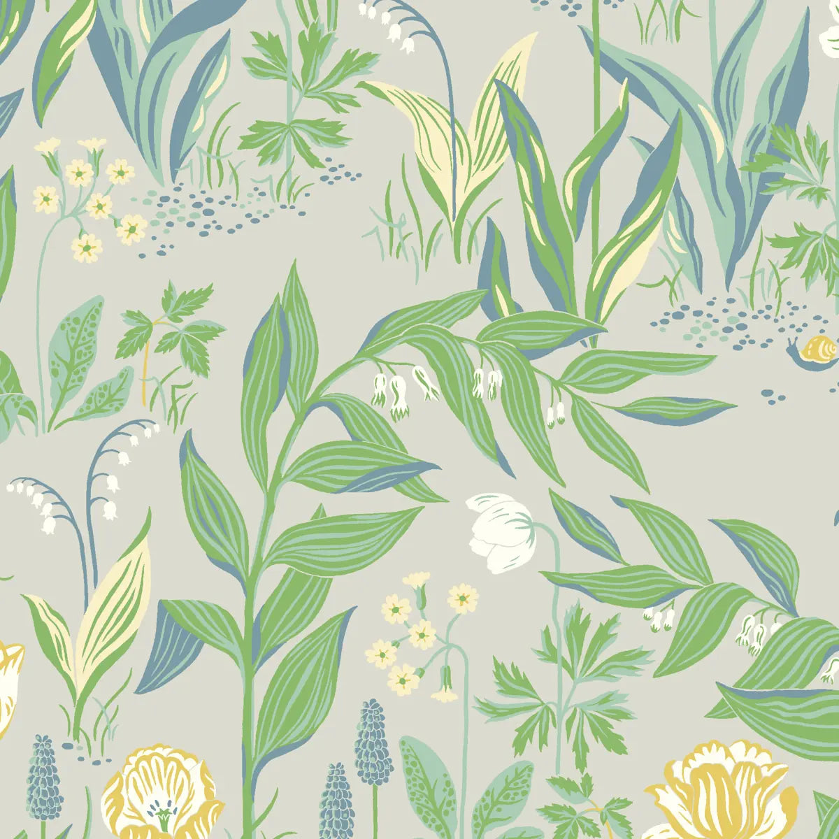 Spring Garden Wallpaper - Leaf Multi