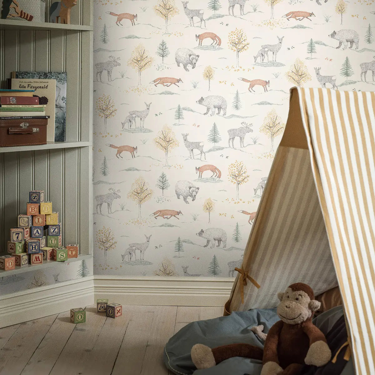 Up North Wallpaper in an interior setting