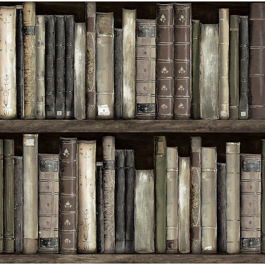 Faux Bookshelves - Shale