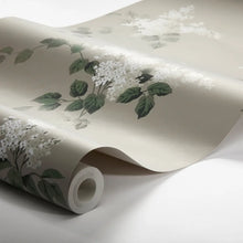 Load image into Gallery viewer, Lilacs Wallpaper in an interior setting