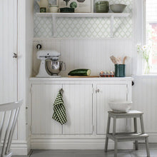 Load image into Gallery viewer, Trellis Leaves Wallpaper in an interior setting