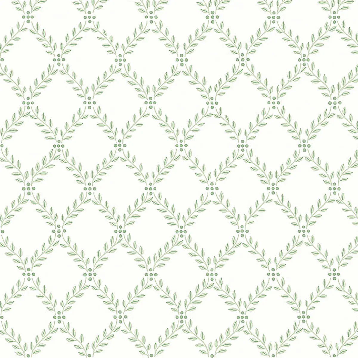 Trellis Leaves Wallpaper