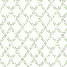 Load image into Gallery viewer, Trellis Leaves Wallpaper