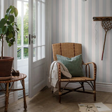 Load image into Gallery viewer, Falsterbo Stripe Wallpaper in an interior setting