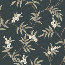 Load image into Gallery viewer, Floral Tree Wallpaper - Spruce
