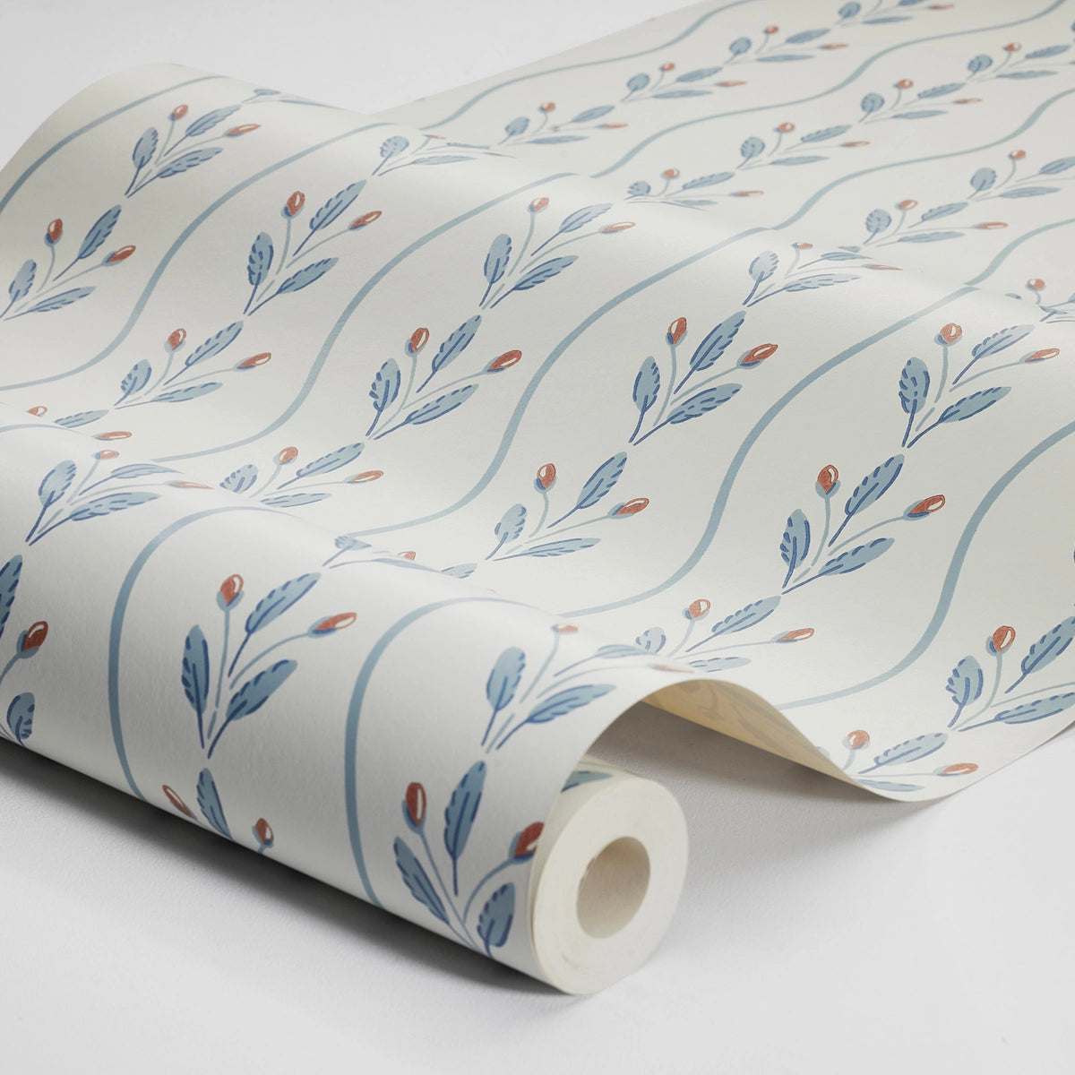 Flower Buds Wallpaper in an interior setting
