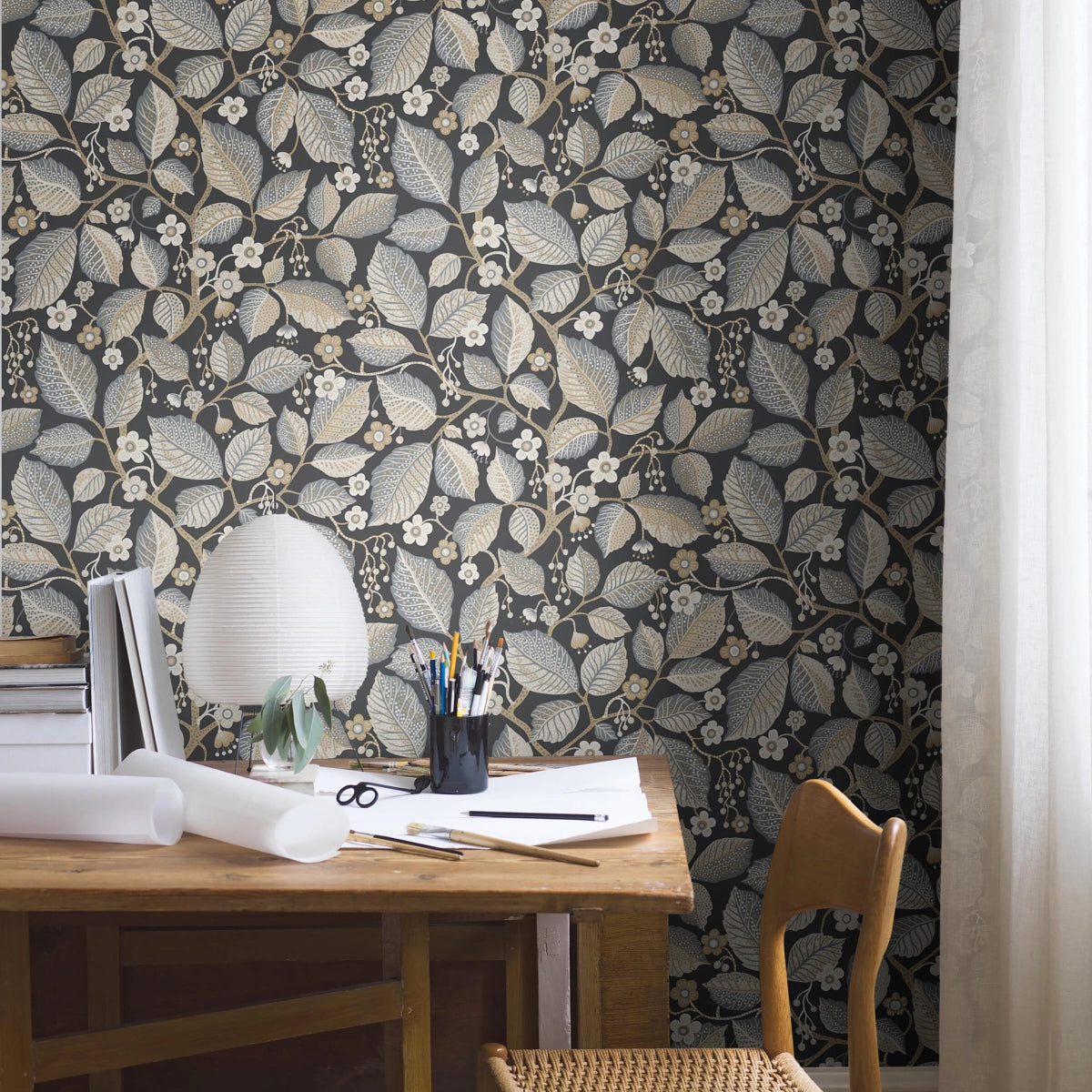 Elm Tree Wallpaper in an interior setting