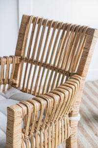 Rattan Arm Chair / Pair