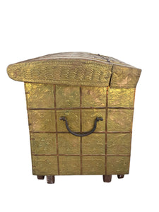 Vintage Copper & Wood Chest