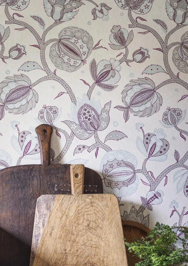 Segolene Wallpaper - Porcelain lifestyle image 3