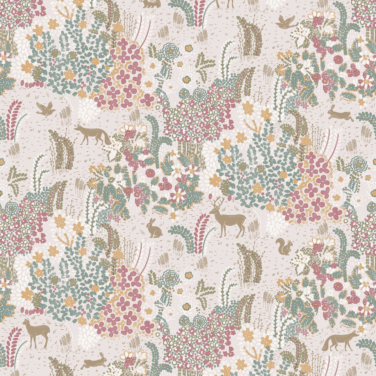 Babylon Wallpaper - Pink pattern