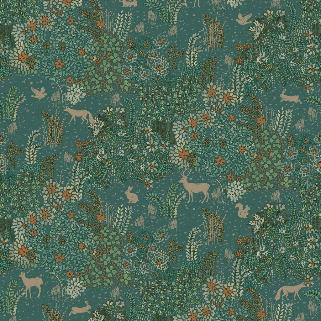 Babylon Wallpaper - Green pattern