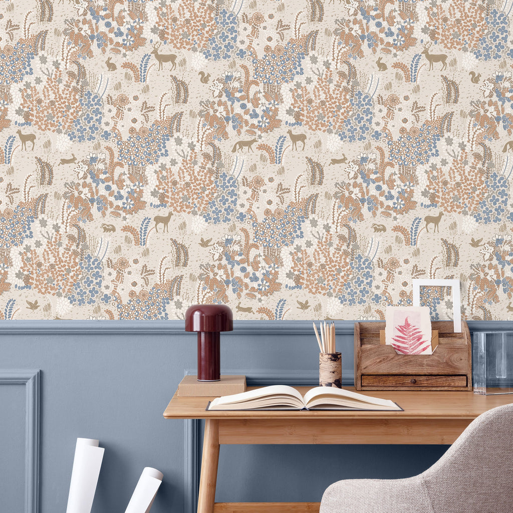 Babylon Wallpaper - Beige room view