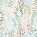 Serene Meadow Wallpaper - Teal pattern