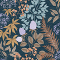 Gilded Bloom Wallpaper - Blue pattern