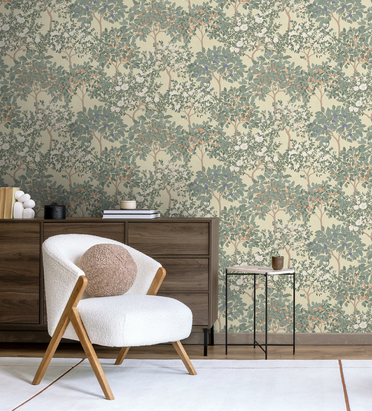 Arbor Serenade Wallpaper - Yellow room view