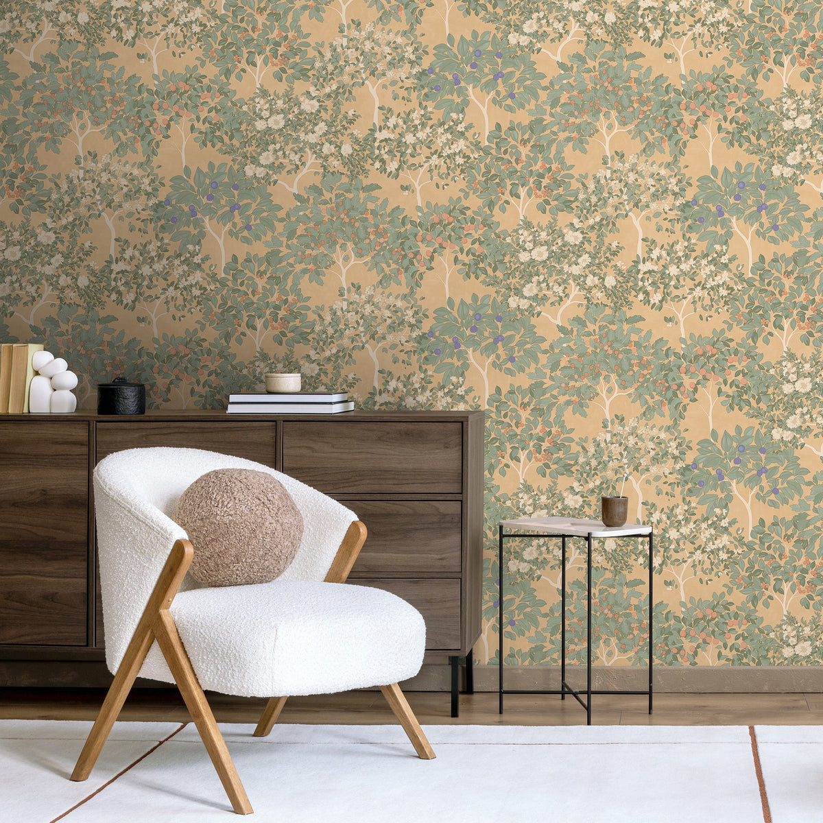 Arbor Serenade Wallpaper - Orange room view
