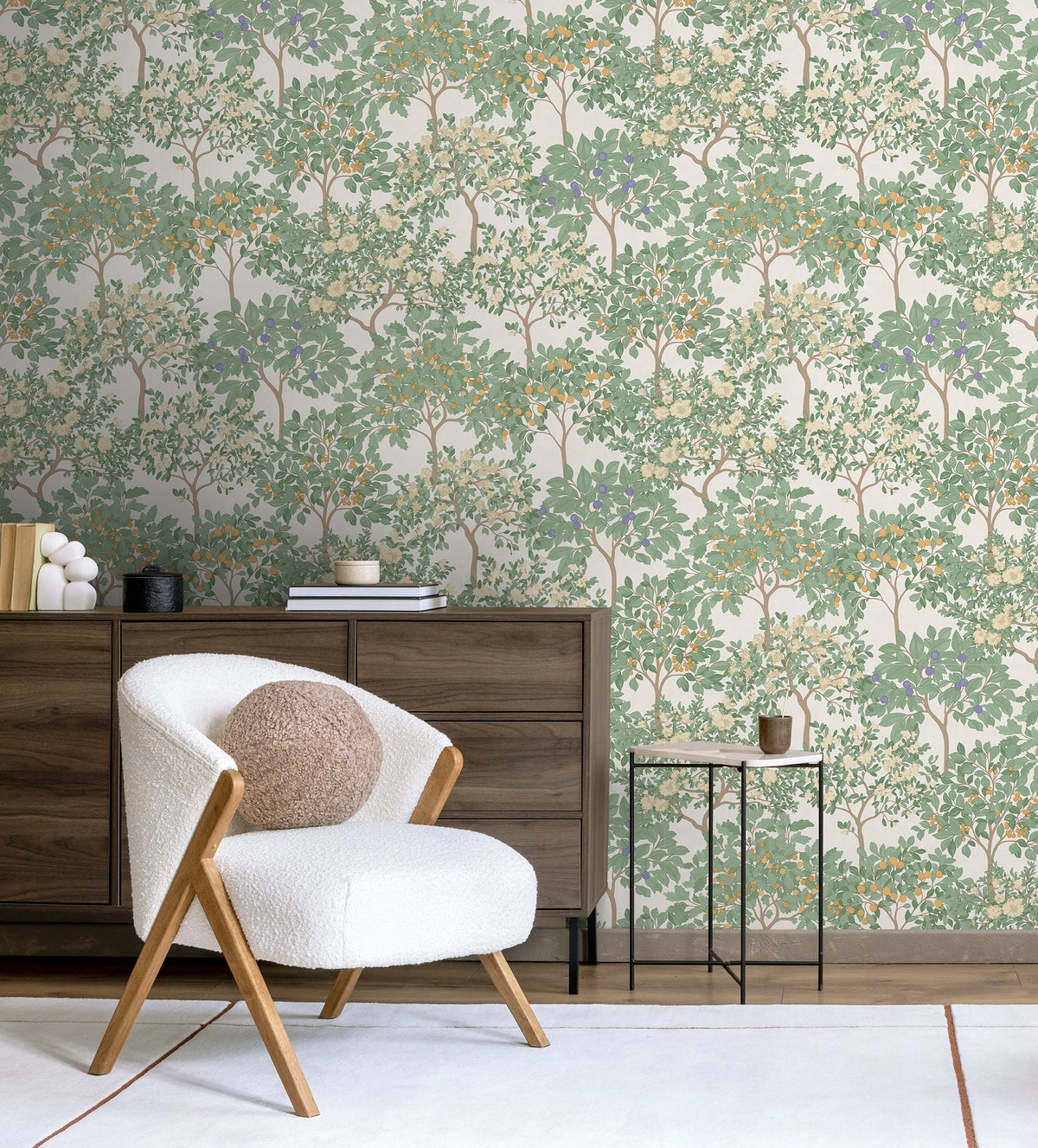 Arbor Serenade Wallpaper - Cream room view