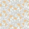 Floral Sonata Wallpaper - Yellow pattern