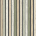 Vintage Slatwork Wallpaper - Green pattern
