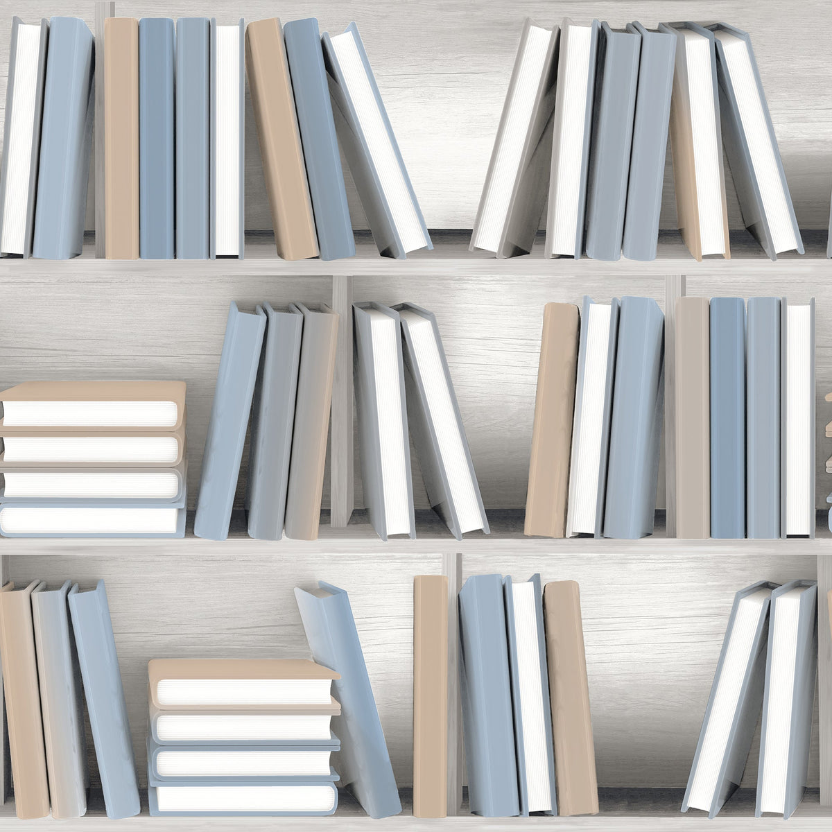 Nook Book Wallpaper - Blue pattern