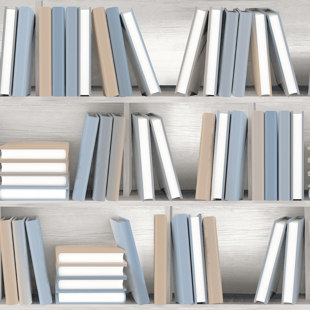 Nook Book Wallpaper - Blue pattern
