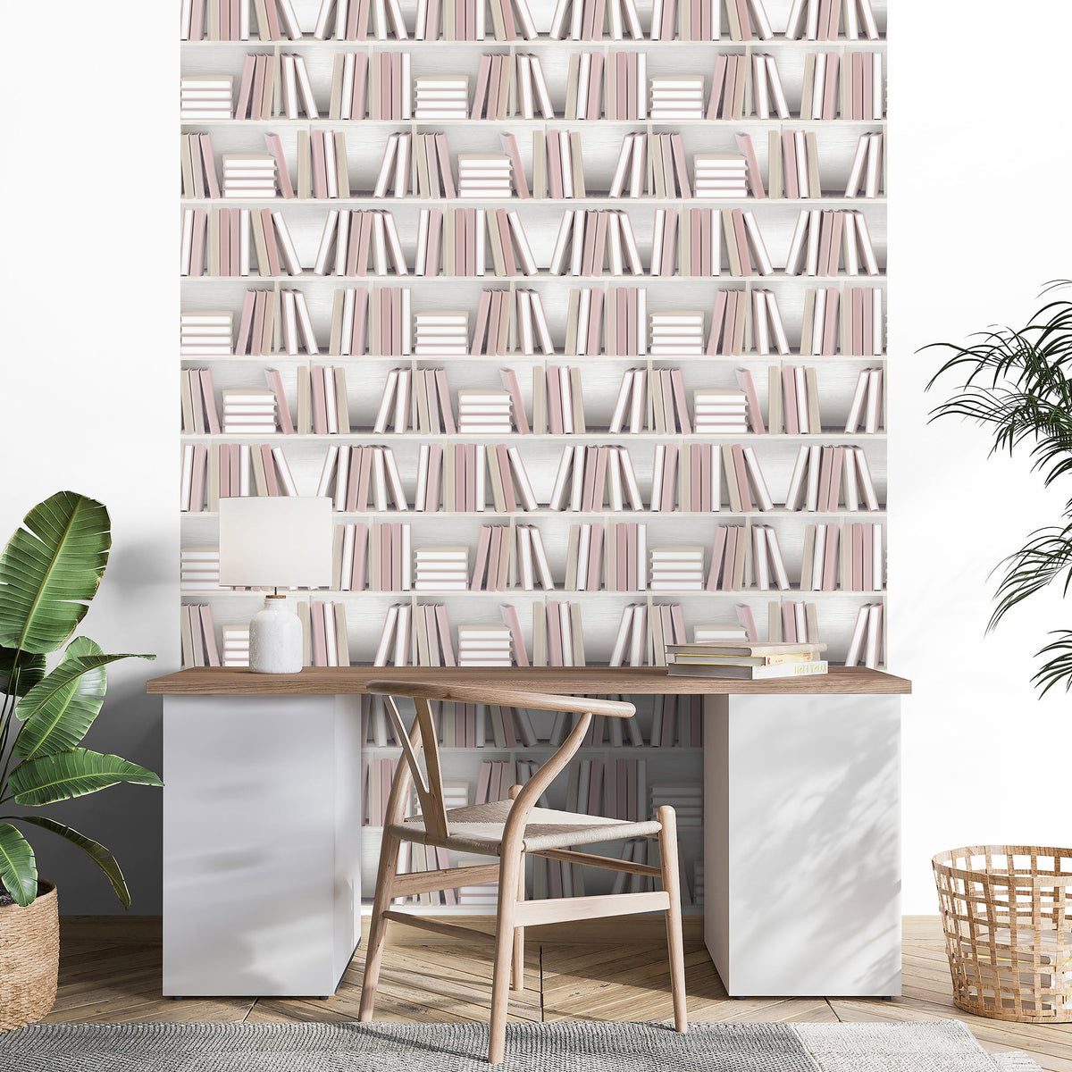 Nook Book Wallpaper - Pink room view