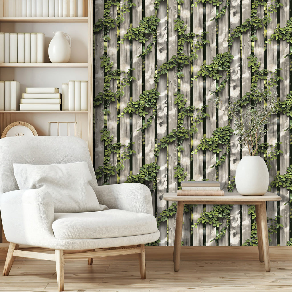 Palisade Wallpaper - Beige room view